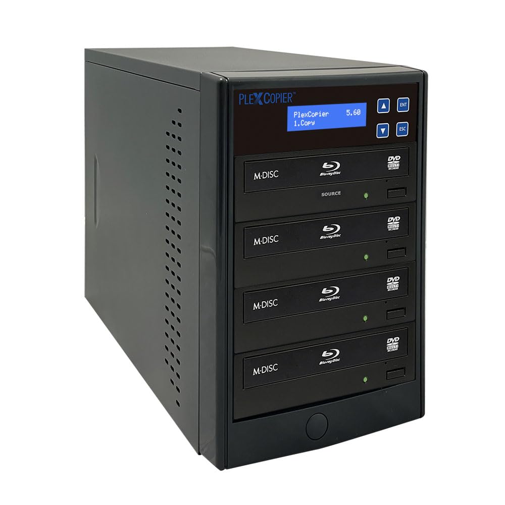 1 to 3 Blu-ray BD BDXL M-Disc CD DVD Duplicator Copier Tower with Free Copy Protection