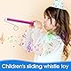 YUXIANLB Slide-Pfeife für Erwachsene, Pfeifen, Musikinstrument, Kunststoff, Schiebepfeifen für Sprach- und Oralmuskeltraining, 24 cm, Flöte, Instrument, Zugpfeife, Spiele, Party, Musikrequisiten, 2