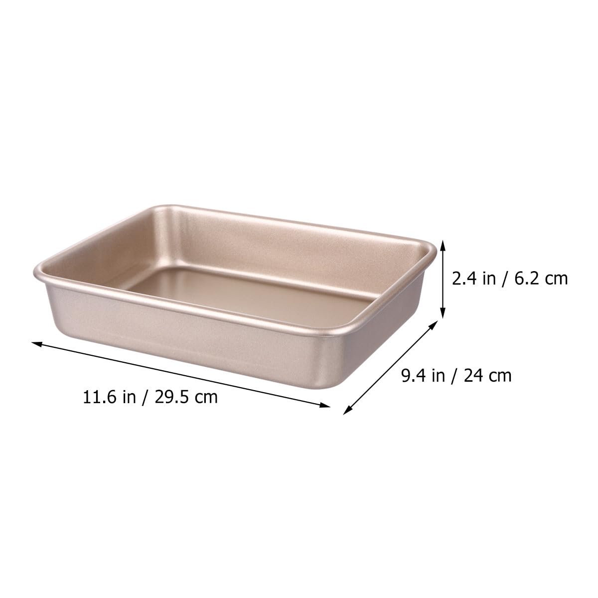 SEWACC Plaque de Cuisson Rectangulaire Lourde en Acier Carbone 33 Cm Antiadhésive, Moule à Gâteau et Nougat pour Pâtisserie Maison et Professionnelle, Ustensile Cuisine Polyvalent