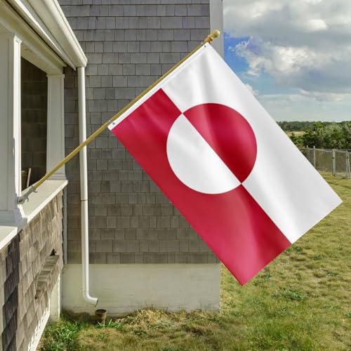 Drapeau Groenland extérieur résistant avec œillets laiton - 6