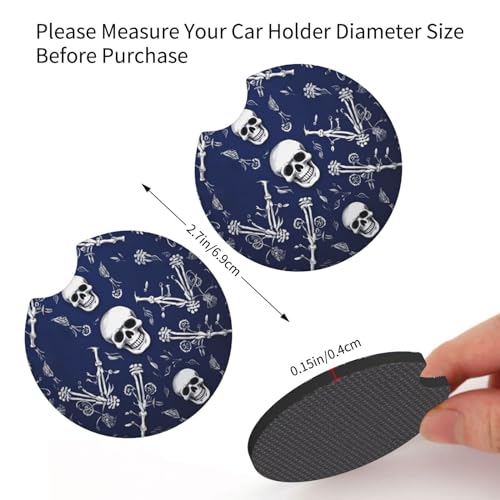 Portavasos para auto universales de neopreno negro miniatura 2