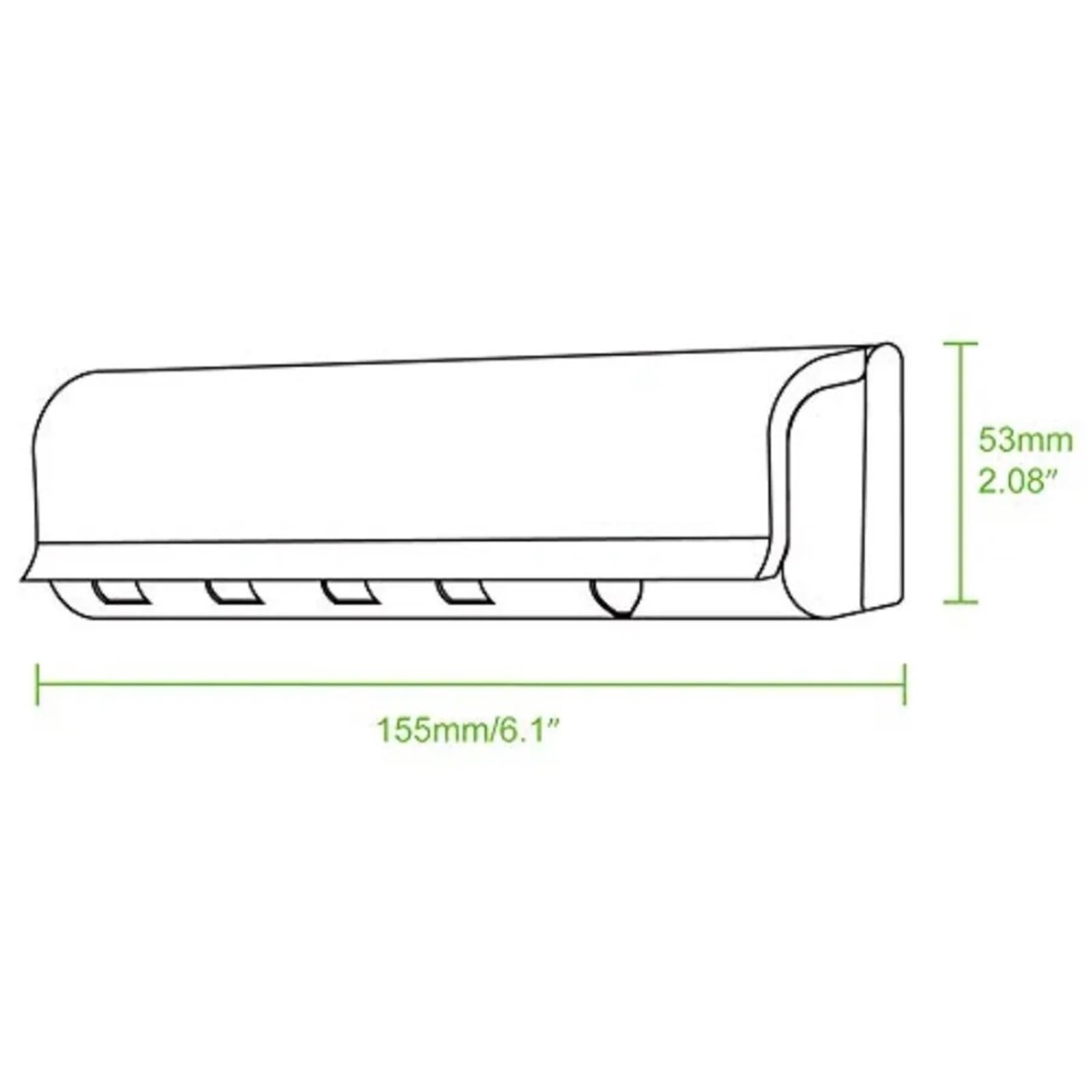 Porta Spazzolini Da Parete Portaspazzolino da parete 5 slot | Con coperchio adatto for spazzolini elettrici, piastrelle adesive lisce