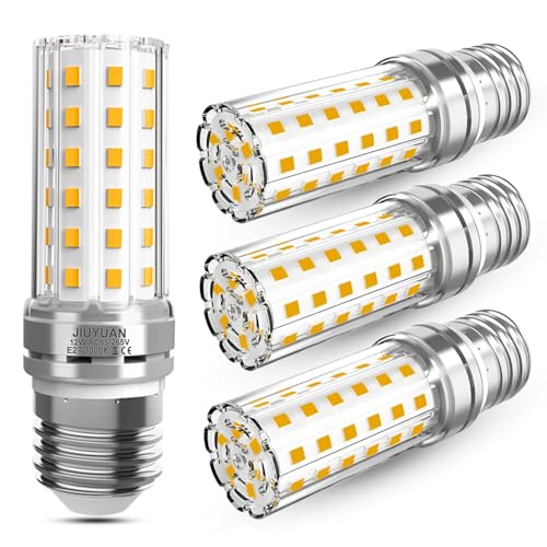 E27 LED Warmweiß 12W LED E27 Mais Birne Lampen 3000K 1450LM Ersetzt Glühbirnen 100W, Edison Schraube E27 Maiskolben Led Energiesparlampe Birnen Led Kerze Licht Glühbirne Nicht Dimmbar - 4er Pack