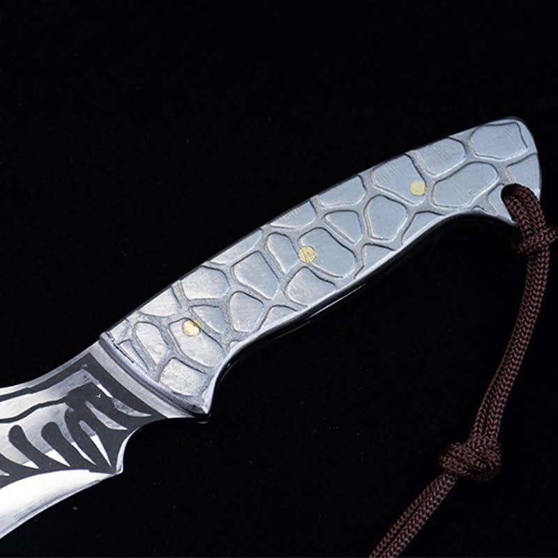 Miniatura 6 de Cuchillo de corte de carne de chef de 6 pulgadas, cuchillo de cocina 7Cr17MoV, mango de acero, cuchillo afilado para deshuesar, barbacoa, caza,