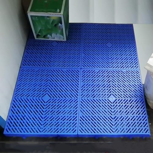 Plateau en plastique en maille bleu pour éviter la moisissure au sol