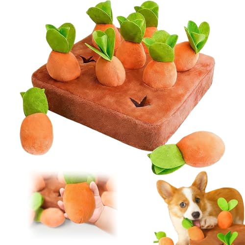 Tapis de Fouille Chien, Jouet d'Alimentation Interactif avec Carottes, Tapis de Récompenses pour Châ€¦ – Vignette