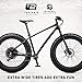 Mongoose Argus Sport Adult Fat Tire Mountain Bike, 26-Inch Wheels, Tectonic T2 Aluminum Frame, Hydraulic Disc Brakes, Medium Frame, Black