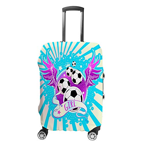 Housse de bagage lavable et élastique rose et bleu pour valise voyage