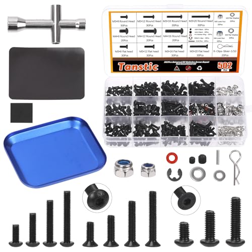 TANSTIC Universal RC Screw Assortment Kit (502 pcs)