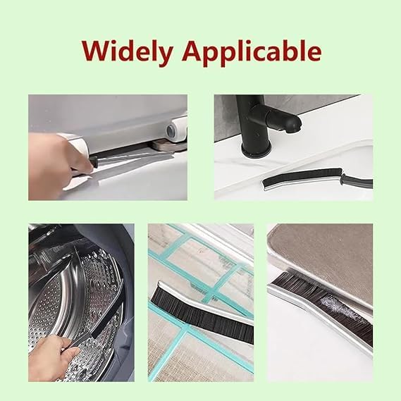 BLINE Gap Cleaning Brush Multi-Purpose Door Window Track Deep Cleaning Brush Supplies,Bathroom Gap Cleaning Brush, Clean The Dead Corners of Bathroom Kitchen Tiles (Pack of 2) 2