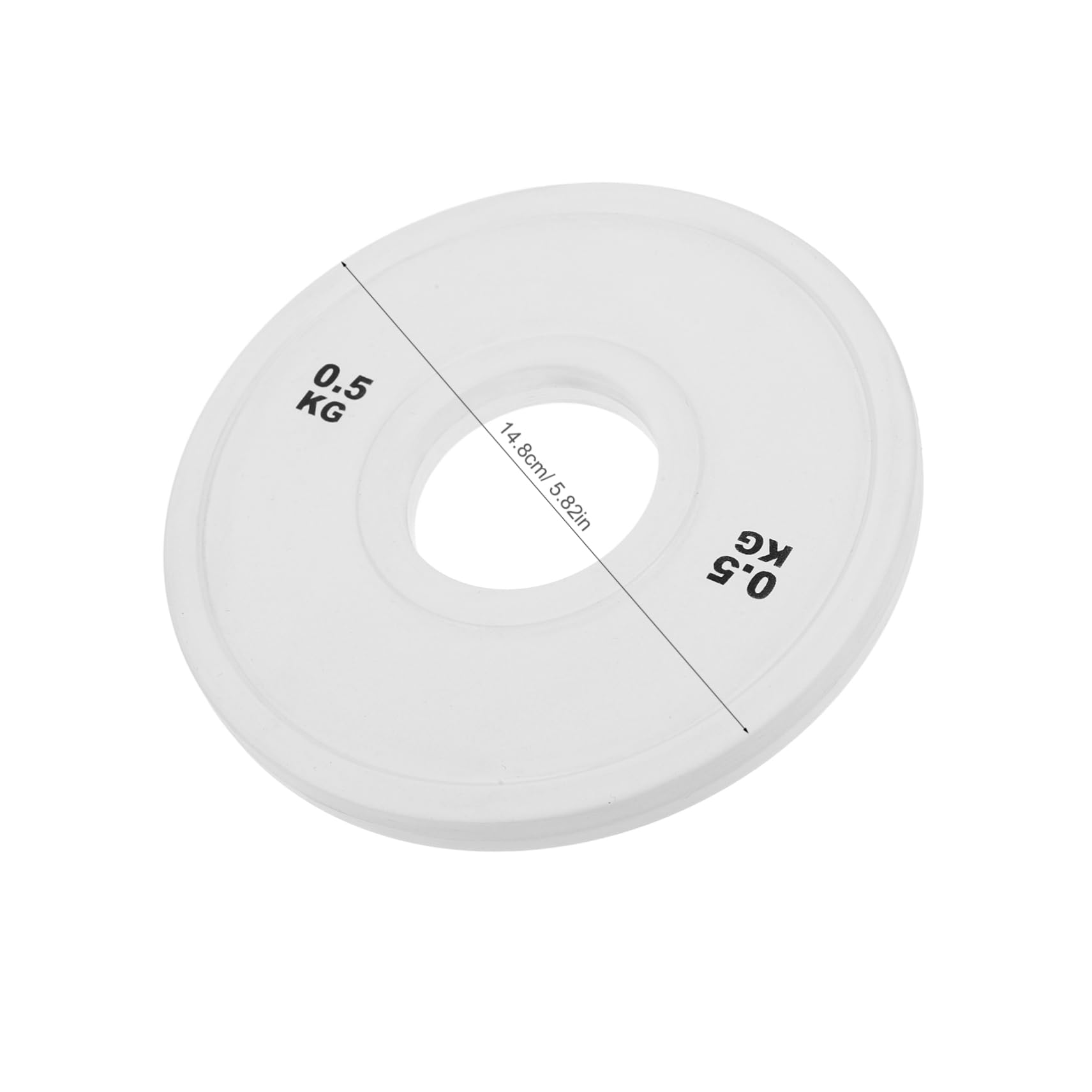 Toyvian 0.5kg Discos De Pesas Barra De Goma Para Entrenamiento De Fuerza Levantamiento De Pesas y Culturismo El Gimnasio Casa Fraccionarios