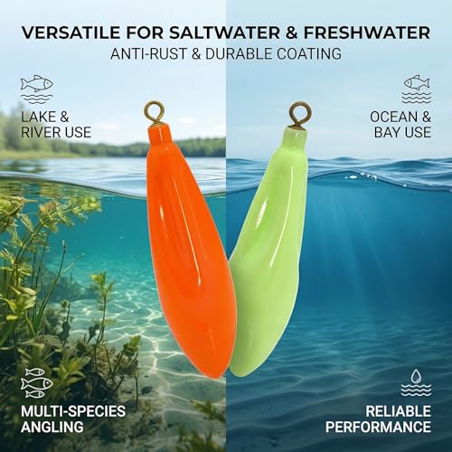 Poids de pêche Drop Shot profilé haute précision avec revêtement pivotant - 7