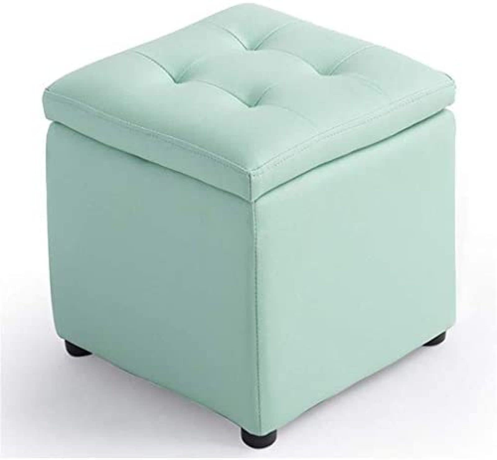 Banc de rangement pour une place dans la cuisine comme repose-pieds rembourré