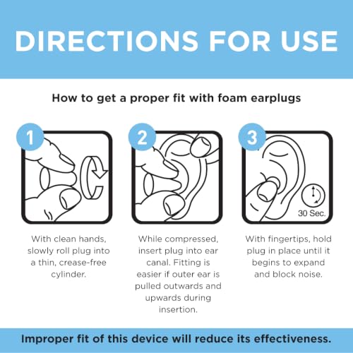 Image of Flents Protechs Quiet Time Foam Ear Plugs, NRR 33, 12 Pair, Purple