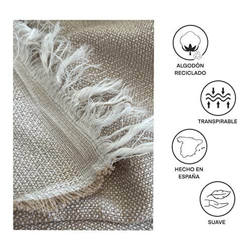 GFD – Colcha Multiusos para Sofas Lisa Oporto, Cubre Cama, Jarapas, Manta, Plaid (230 x 290, Camel) - imagen 2