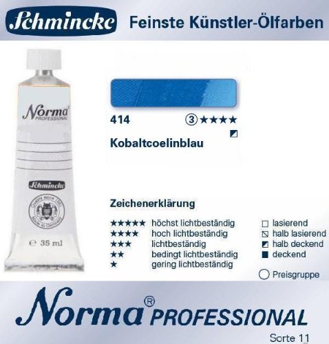 Preisvergleich Produktbild Schmincke Norma Prof., 35ml, Kobaltcoelinblau [Spielzeug]