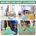 Lallisa 10 Pcs Commercial Mop Head Replacement Tube Microfiber Mop Heads for Floor Cleaning Industrial Mop Heads Looped End Wet Mop Head Refill for Home Commercial Industrial Use (Green,18 oz)