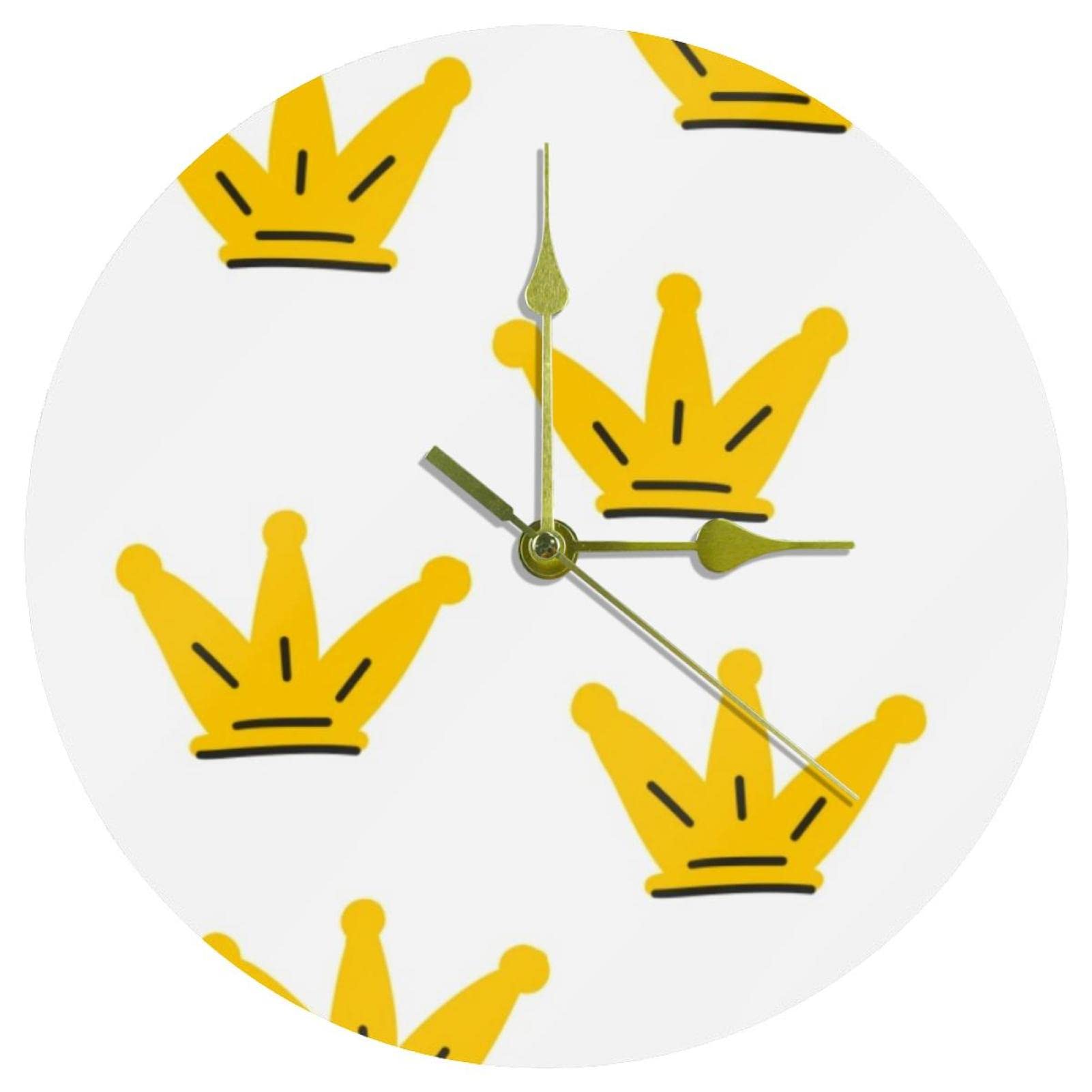 Horloge murale ronde en acrylique 24 cm, l'accessoire idéal pour un bureau paisible