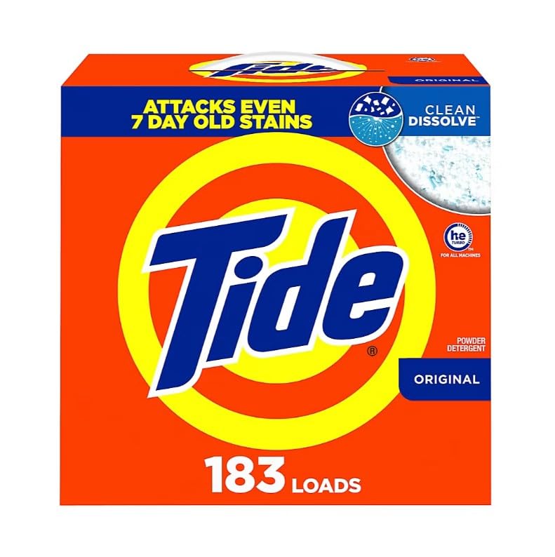 Amazon.com: Tide Original Powder Detergent, Clean Dissolve, 183