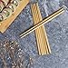 Joyce Chen Reusable Burnished Bamboo Chopsticks Set, 5 Pair