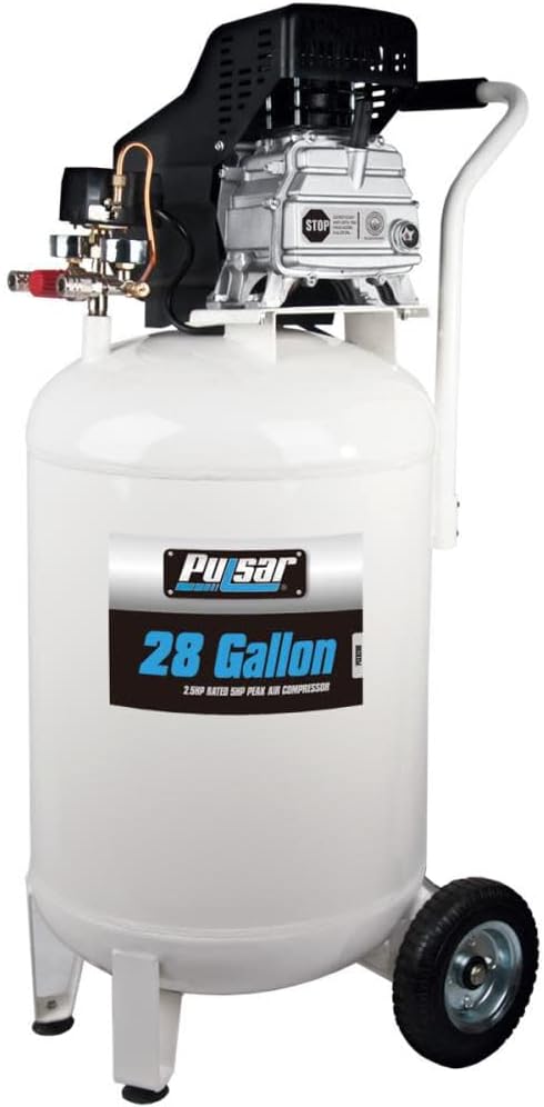 Pulsar 15 Gallon Vertical Tank Portable Electric Air Compressor with Accessories & Added Tool Kit, PCE6150VK