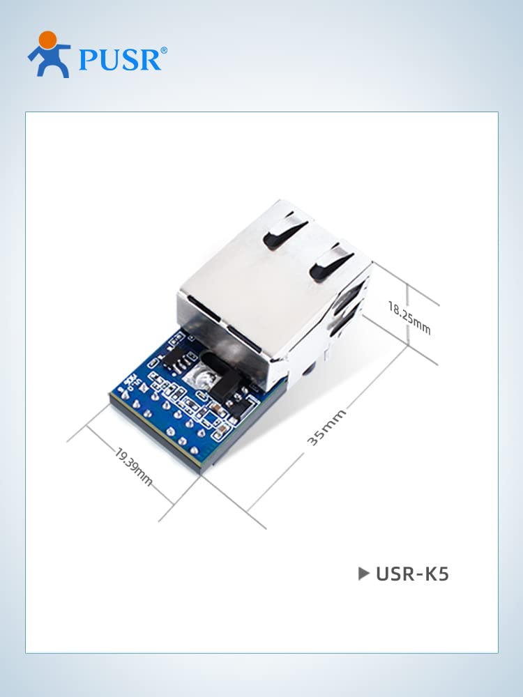 (Prezzo per 5 Pezzi) Moduli convertitore seriale a Ethernet di Piccole Dimensioni a Basso costo TCP/UDP USR-K5