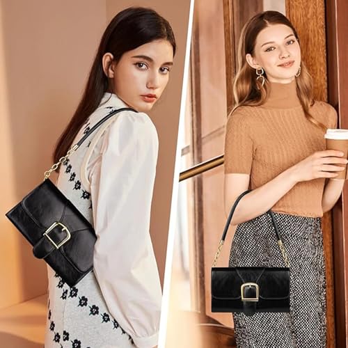 Image of Shoulder Bag for Women, Vegan Leather Classic Crossbody Purses Handbags, Trendy Hobo Bag Tote Purses for Women