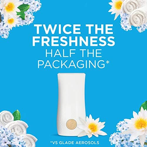 Glade Touch & Fresh Air Freshener & 3 Refills, Odour Eliminator for Home, Clean Linen, Starter Kit, Packaging May Vary