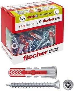 Fischer kołek Duopower ze śrubą, szary, 544015