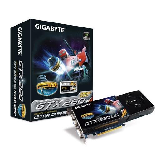 Amazon.com: Gigabyte nVidia GeForce GTX 260 896 MB PCI-Express Amazon.com: Gigabyte nVidia GeForce GTX 260 896 MB PCI-Express