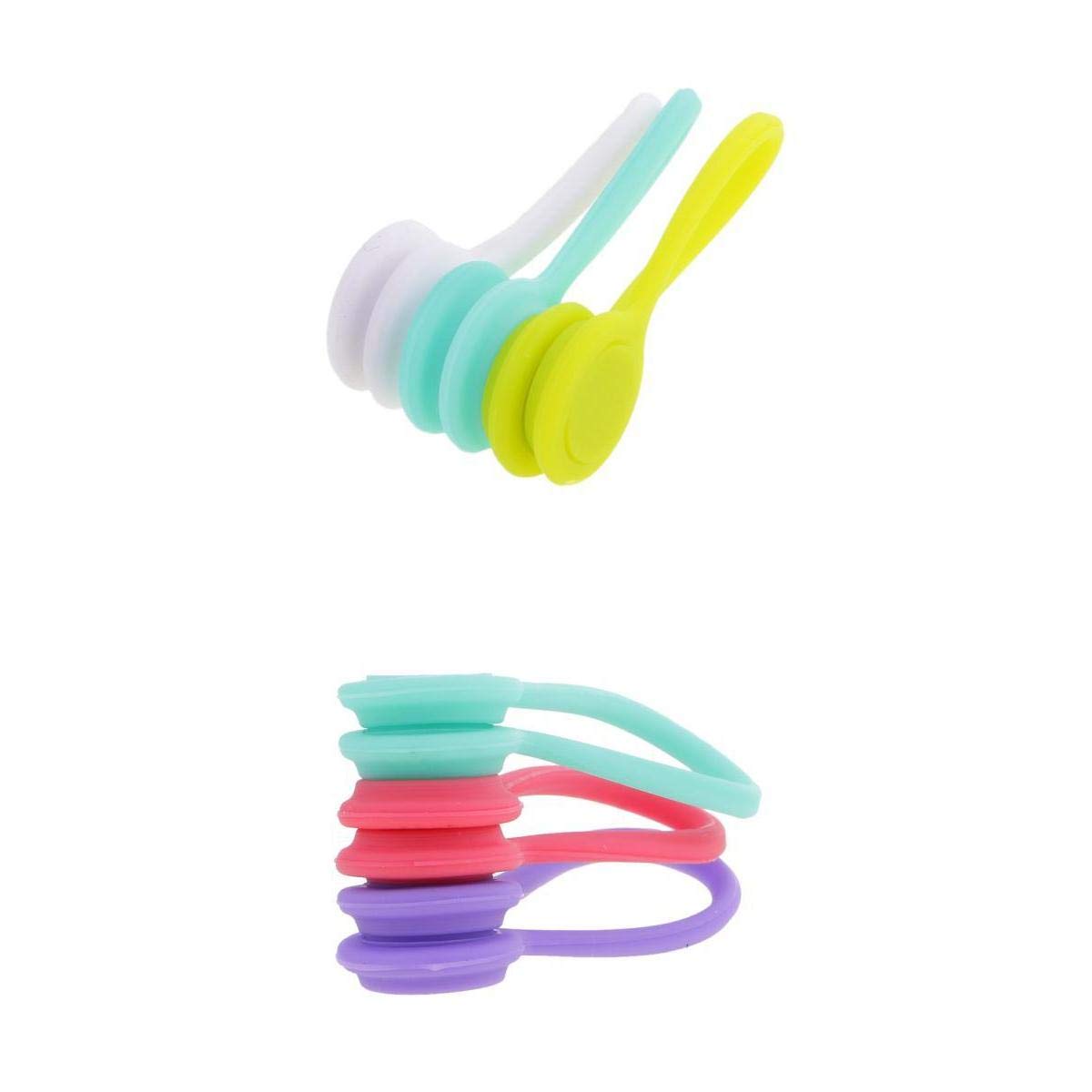 6 Pieces Silicone Earphone Cable Winders Wrap Corder Organzier String Tidyheadphone Parts Accessories Portable Audio Headphones Consumer-image-18