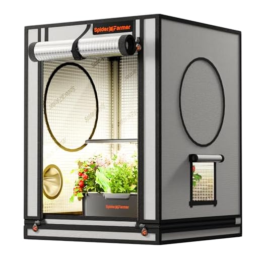 Melko Growbox 60x60x120 cm Growschrank Oxford 600D Growzelt Zuchtschrank Zimmergewächshaus Pflanzenzucht Anbauzelt, Lichtdicht und Wasserdicht 12 Spider Farmer Kleines Growzelt 60x60x80 cm für Aerogarden, mit Roll-up-Tür, Beobachtungsfenster, abnehmbarem Bodenblech, 2000D Mylar-Gewebe, für SmartG12 Hydroponisches Anzuchtsystem