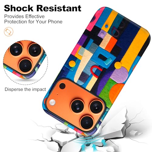 Coque iPhone 17 Pro Max résistant aux chocs avec art géométrique - 6