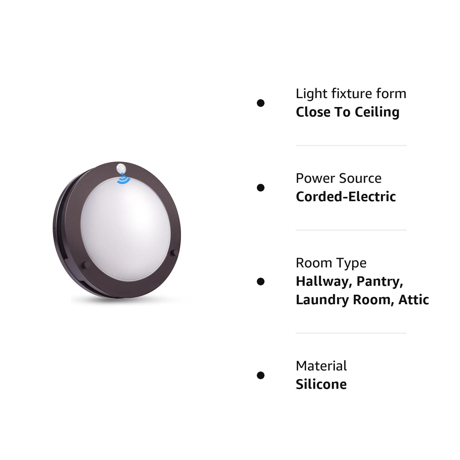 CLOUDY BAY Indoor Outdoor 10inch 5 Color Motion Sensor Light Sensor LED ...
