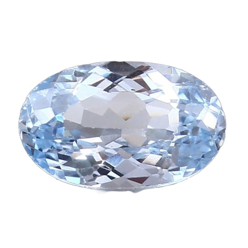 Aigue-marine véritable 12 x 7 mm pour fabriquer votre propre collier d'été