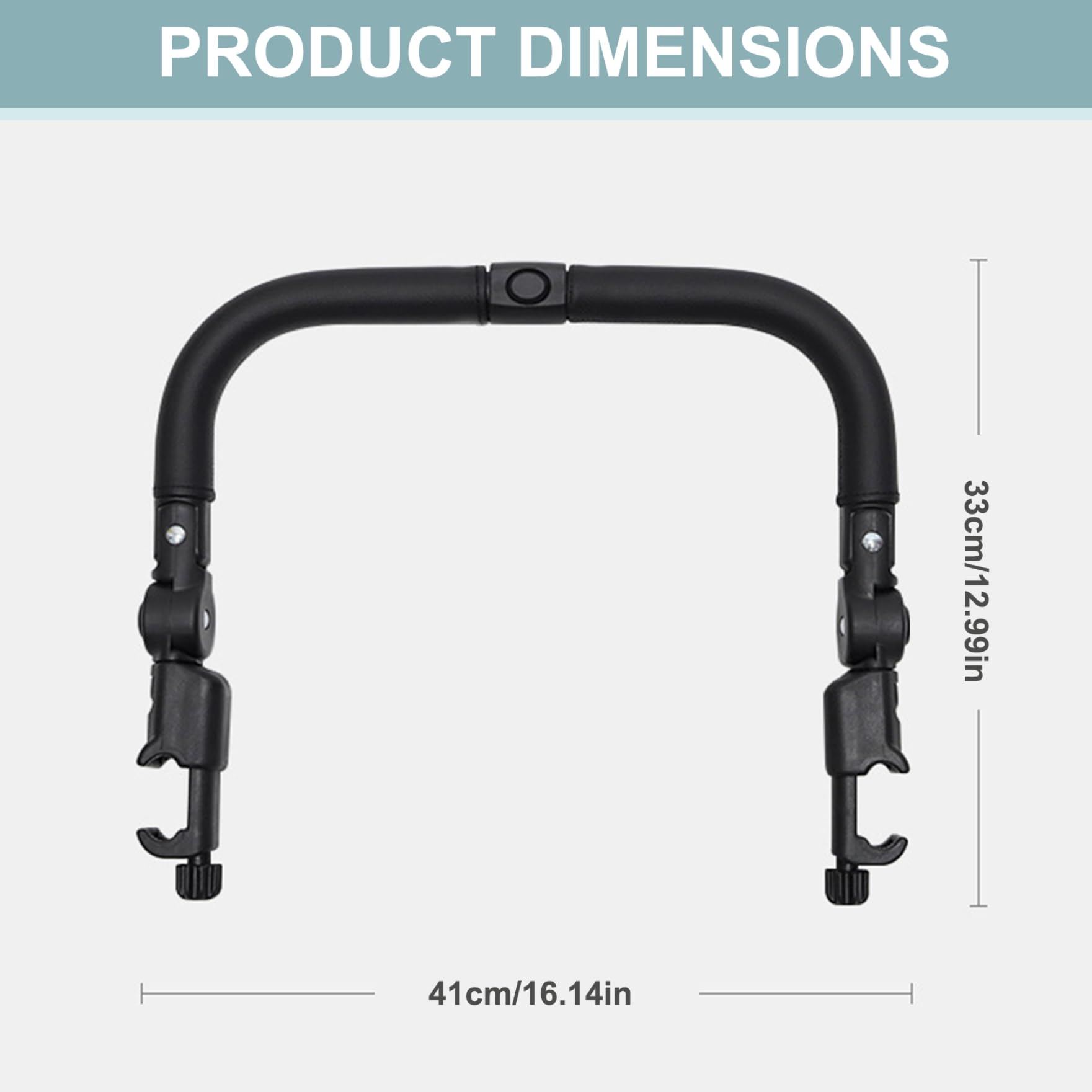 Poignée de poussette pour protection de sécurité des tout-petits Poignée poussette pour bébé avec angle réglable Installation et retrait faciles Produits sécurité anti-chute pour bébés pour p