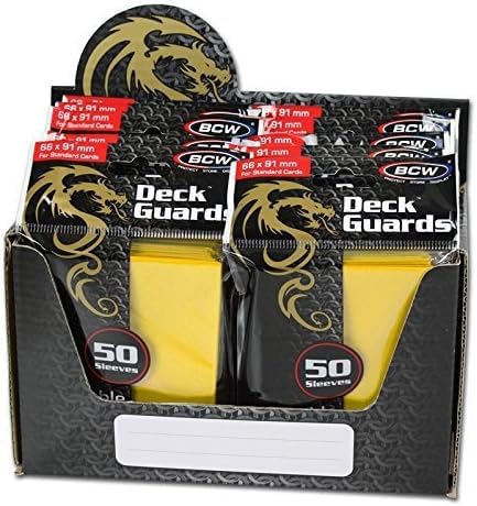 Deck Guard Sleeves premium jaune double mat enveloppe protectrice