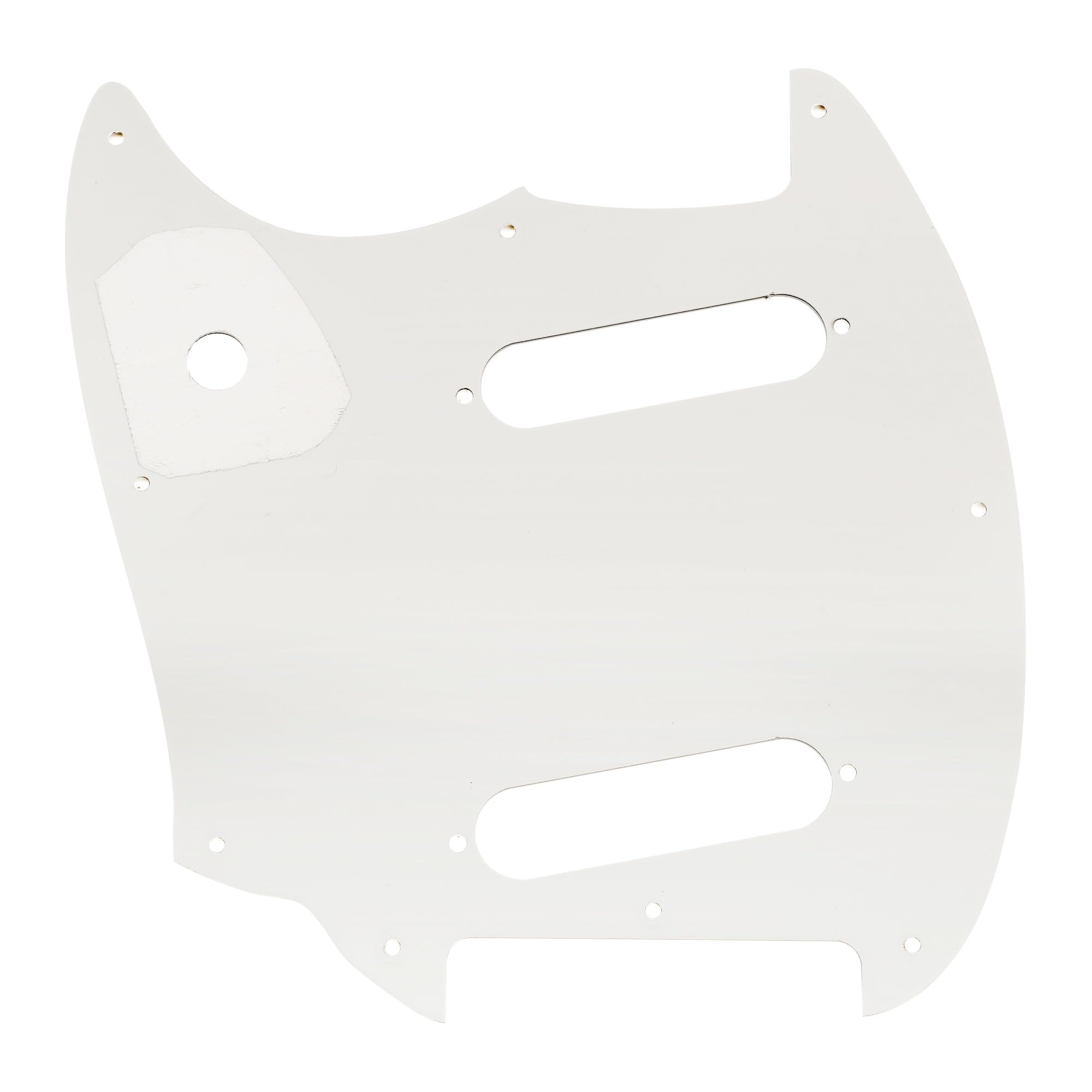 Musiclily Pro 9-Hole Guitar Pickguard for Squier Sonic Mustang SS Electric Guitar 3Ply White - Image 3