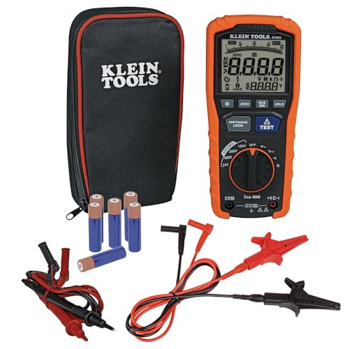 Klein Tools ET600 Multimeter, Megohmmeter Insulation Tester, 4000 Ohms Resistance, 125V/250V/500V/1000V, Auto-Ranging TRMS Multimeter - Thumbnail 6