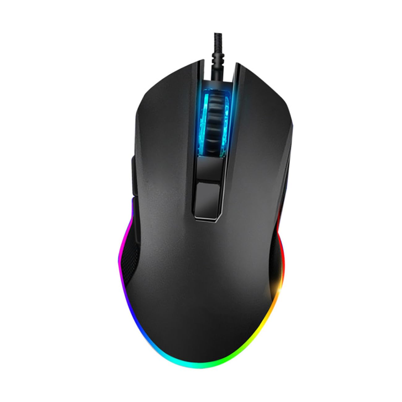 KOMBIUDA Set Tastiera e Mouse da Gaming Retroilluminati con Tastiera Piccola una Mano in Abs Nero, Facile da Installare per Home Entertainment e Dorm