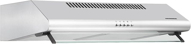 XCH-450S 60 cm Unterbau-Dunstabzugshaube – 326,4 m³/h Absaugleistung | Edelstahl-Ausführung | Doppelmotor, 3 Geschwindigkeiten | LED-Beleuchtung | 120 mm Abluftrohr | 5 Jahre Garantie