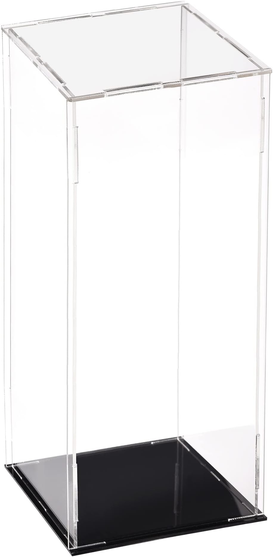 uxcell Acrylic Clear Display Case Box Dustproof Protection Showcase Cube Collectibles Show Box 3.9x3.9x11.8inch