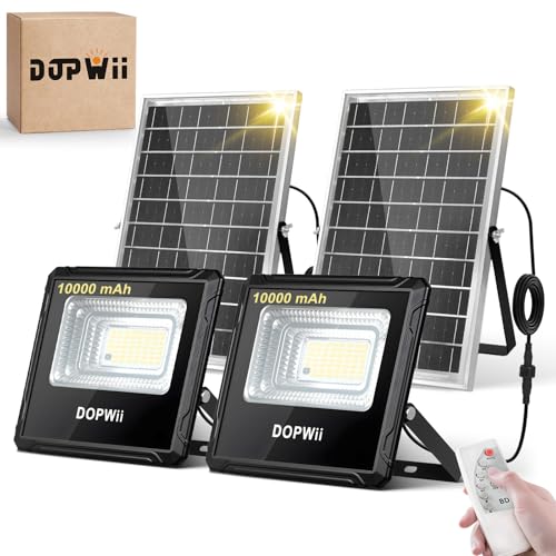 Recopilación de Lámparas e iluminación más recomendados. 50 Dopwii Lamparas Solares Exterior 10000mAh, Luces Solares para Exterior Jardin, Panel Solar Bifacial con Absorción de Luz de 360°, Lámpara Solar con 4 Modos de Iluminación y...