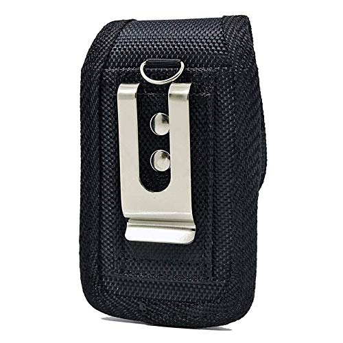 Nem 3328231 Universal Heavy Duty Rugged Nylon Canvas Protective Carrying Cell Phone Case Pouch (With Metal Belt Clip) For Medium Sized Flip Phones thumb #1