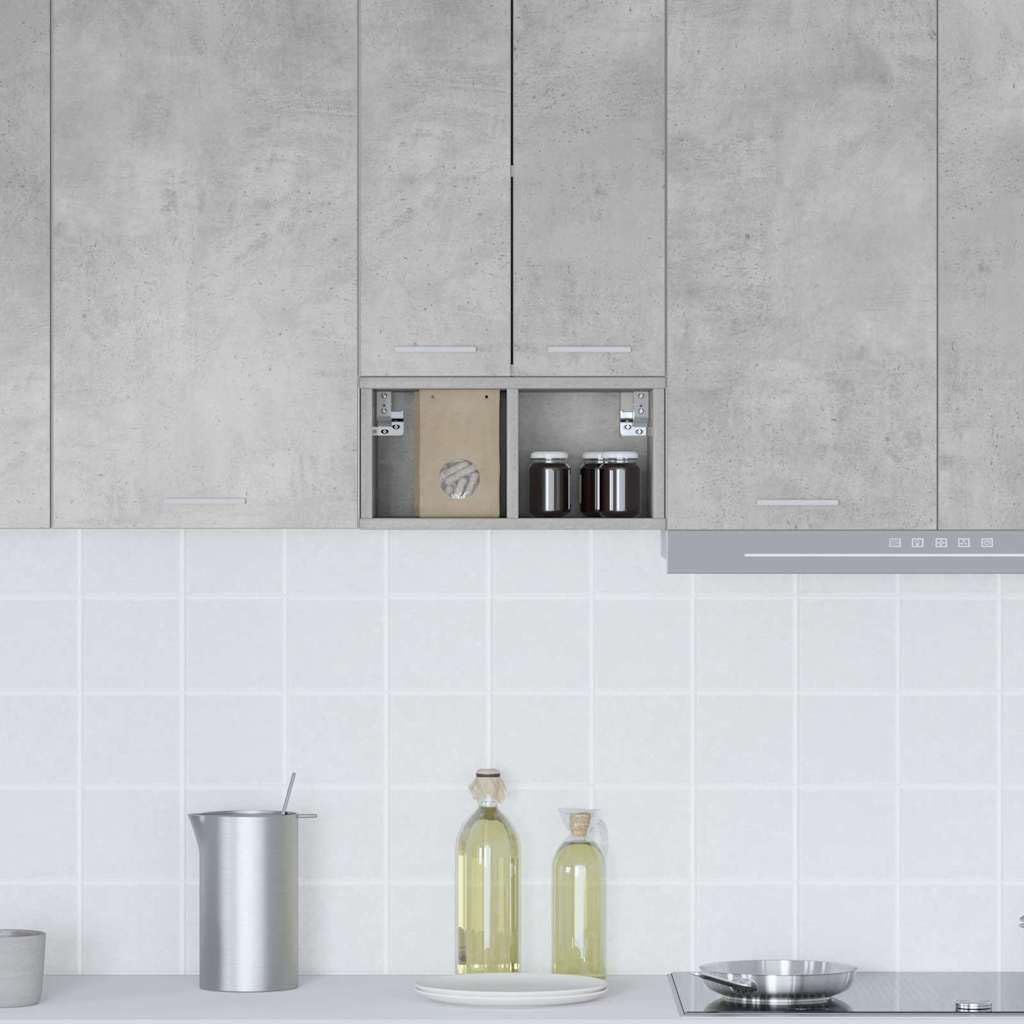 Hängeschrank Beton Grau 20 x 29,5 x 40 cm Holzwerkstoff modernes Design vielseitige Aufbewahrung langlebig für Küche, Esszimmer, Vorratsschrank, Organizer, Stauraum