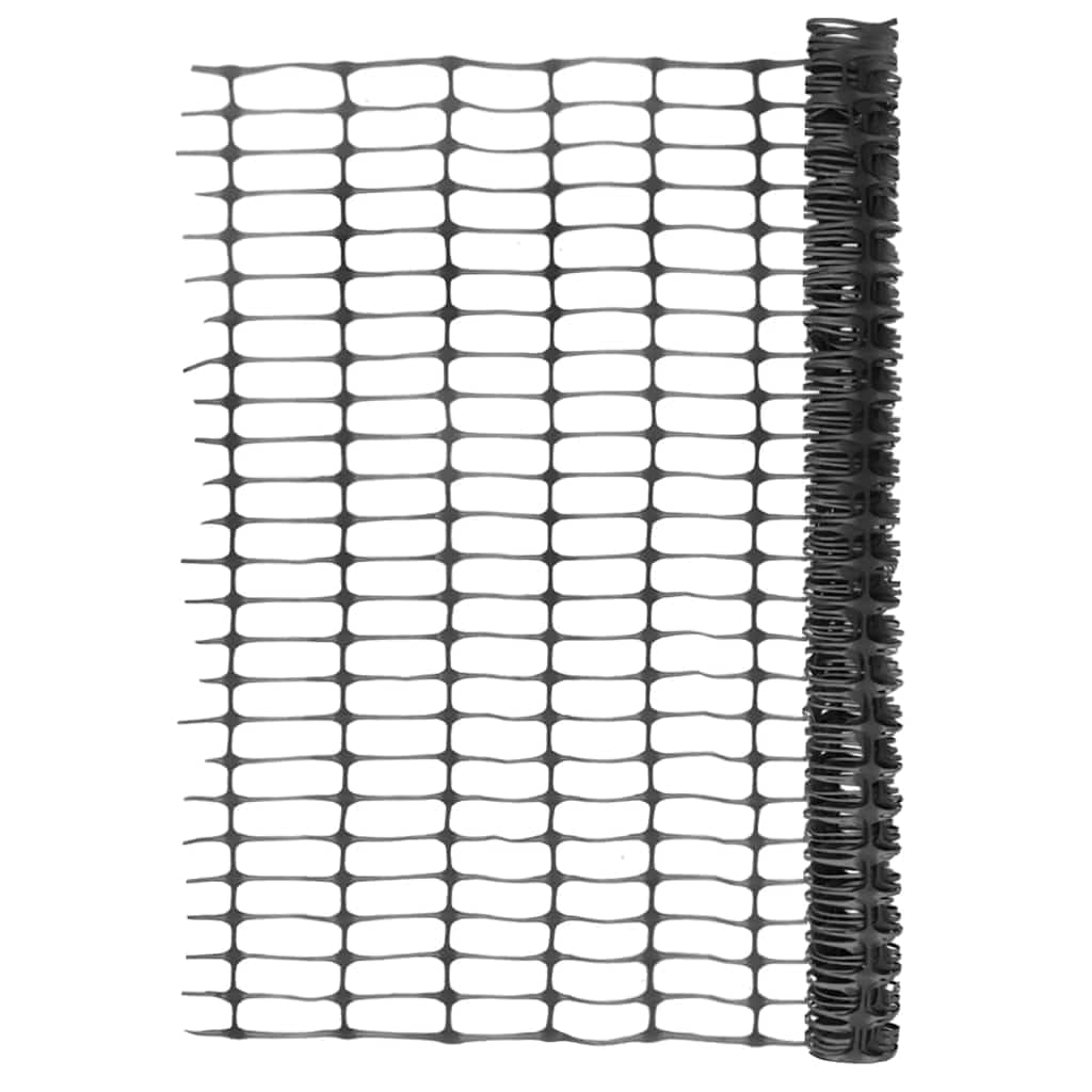 Garden Fence 30m Black HDPE Heavy Duty Barrier Mesh Safety Fencing for Construction Sites Crowd Control Garden Boundary Outdoor Events UV Resistant