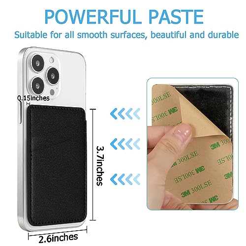Tarjetero de cuero para teléfono con soporte integrado para ver vídeos 3
