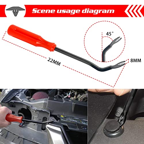 Image of OTUAYAUTO 30pcs Hood Insulation Retainers with one Fastener Remover - Replacement for Chrysler, Jeep, Dodge, Ram - Replace OEM 4878883AA LH LHS Nylon Clip