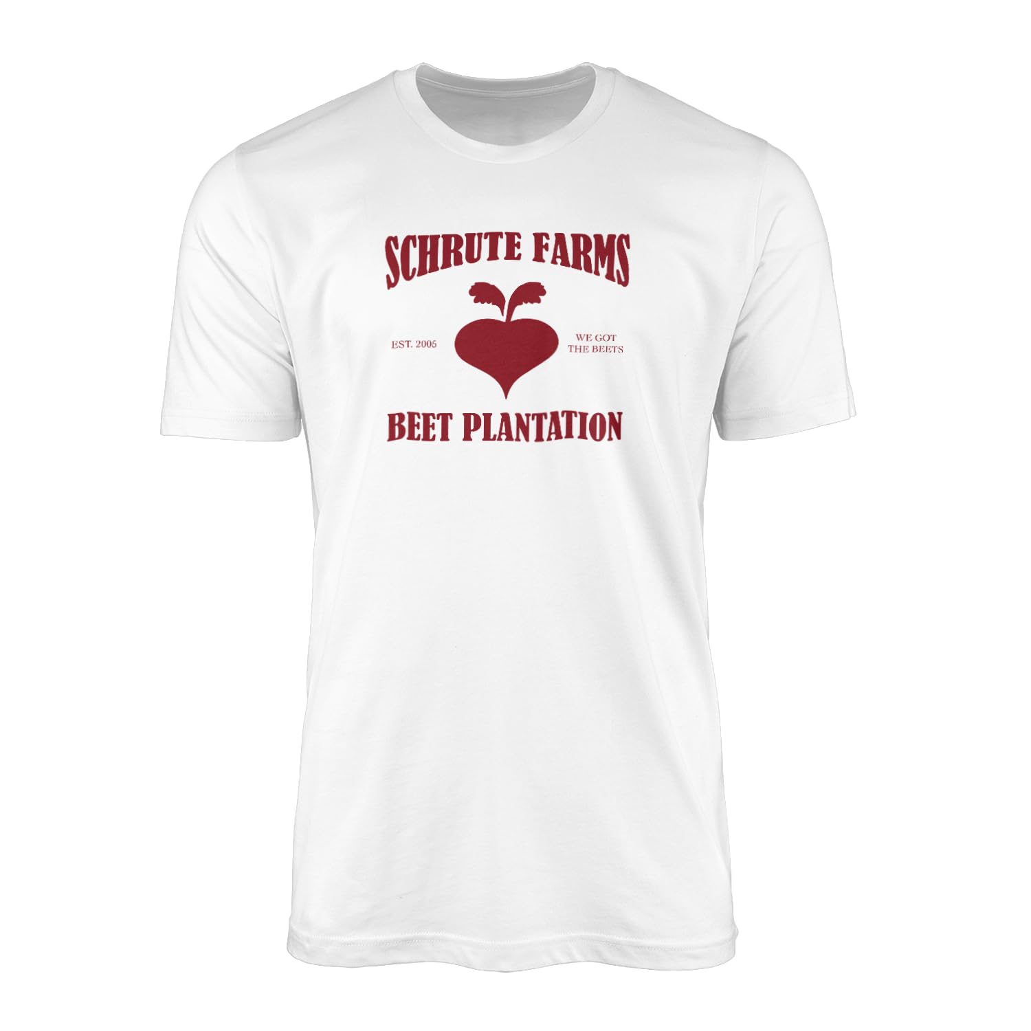 Smartypants Unisex White Schrute Farms T-Shirt Top Tee - Funny The Office Us Birthdays Dwight Farming Celery Beetroot Gift Present (7-8 Years, )