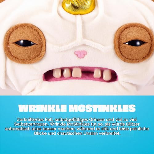 Fuggler Fugglercorns – eine ca. 22 cm große Plüsch-Sammelfigur (Wrinkle Mcstinkles) von ZURU mit „Funny Ugly Monster“-Einhorn-Designs… – Ansicht 3